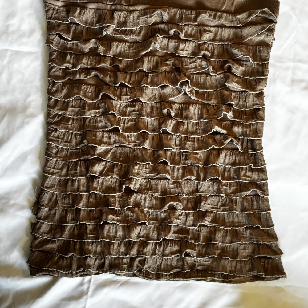 Body Central Ruffle Tube Top Size Small